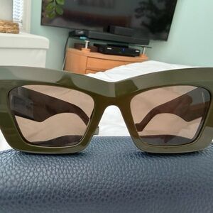 Olive Green Loewe Sunglasses
